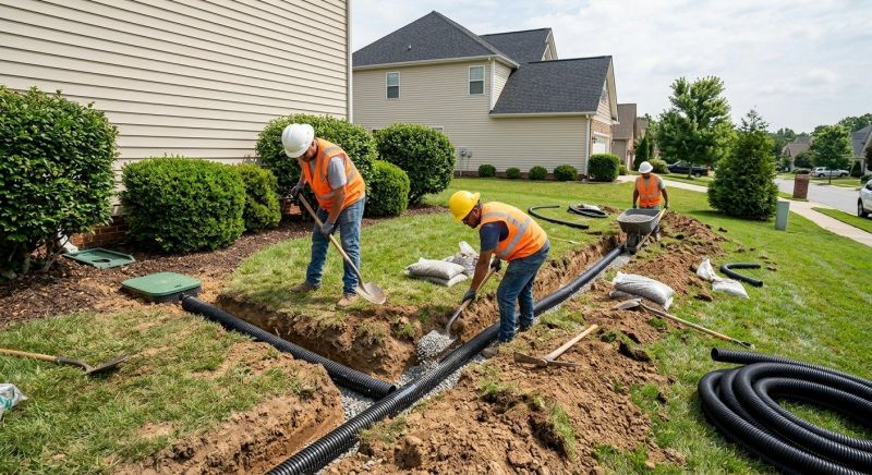 Rainwater Drain Installation in Tuscaloosa, AL
